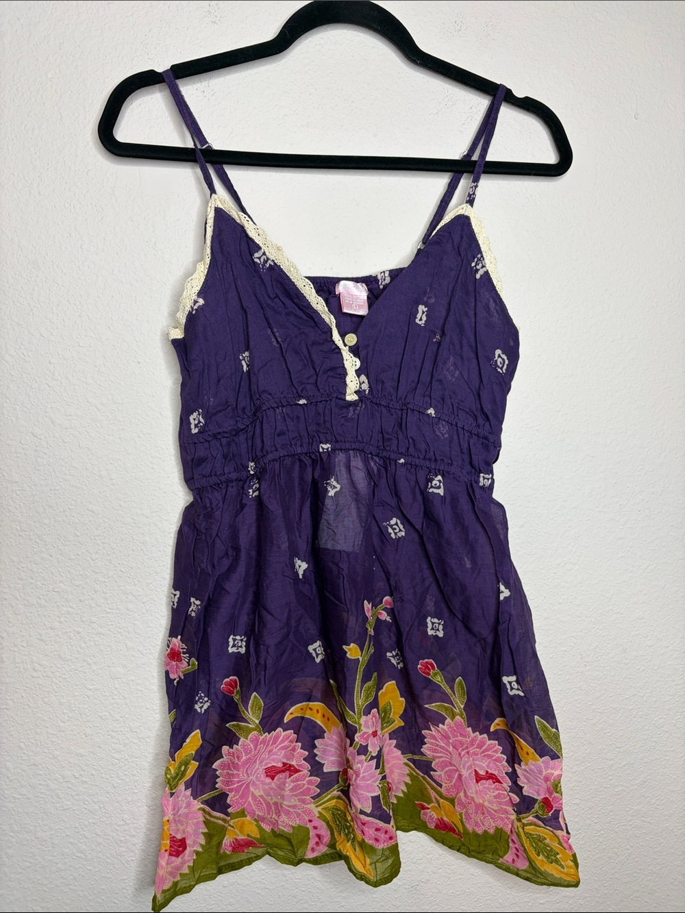 Nolita | Women’s Y2K Baby Doll Floral Tank Top Size Large NWT